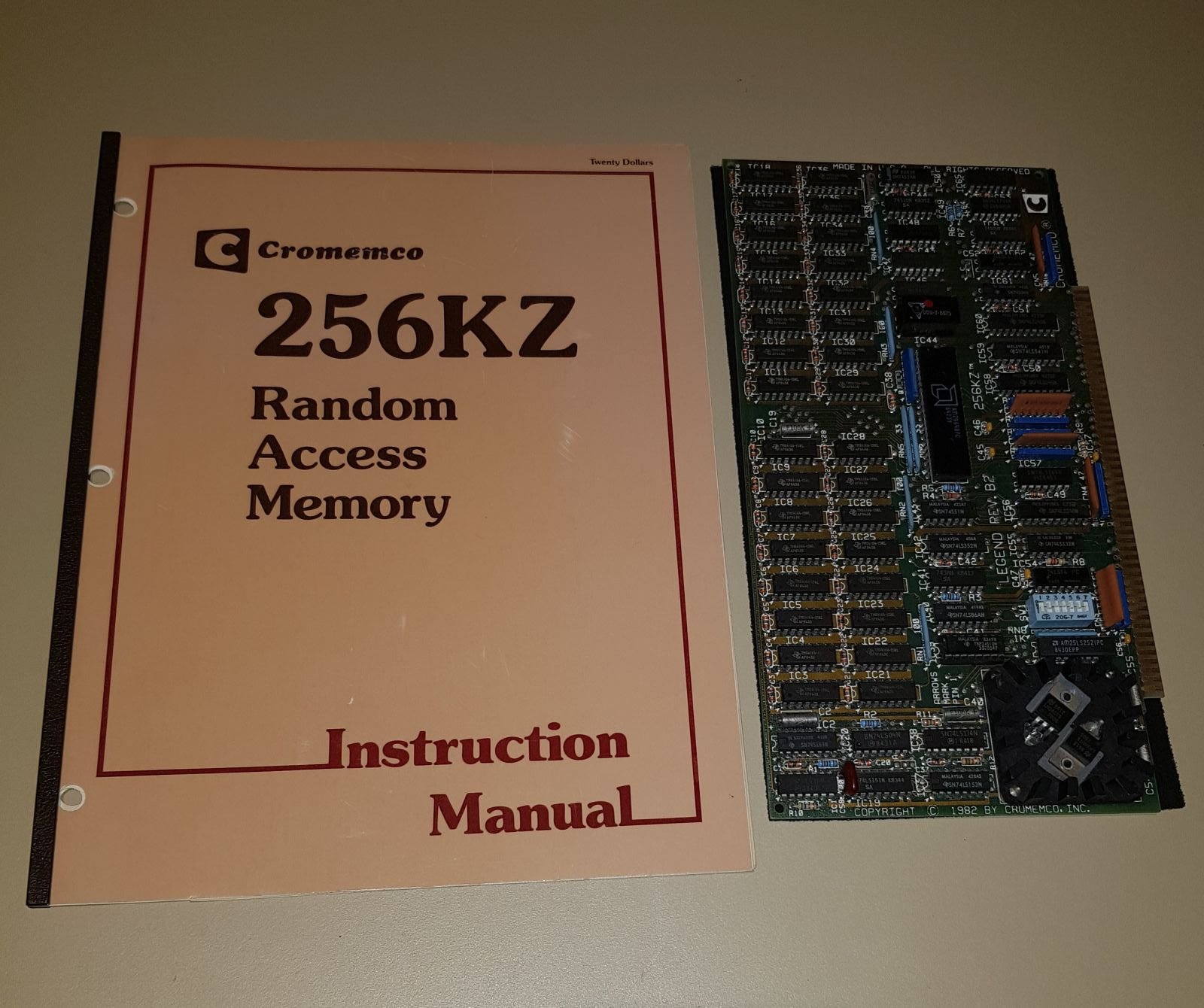 Cromemco 256KZ 256Kb Dynamic Memory