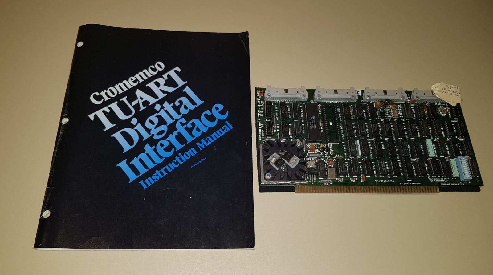 Cromemco TU-ART Serial / Parallel Interface