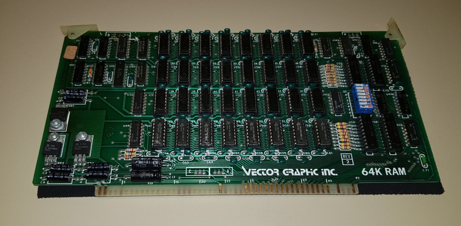 Vector Graphics 64K Dynamic RAM configured with 56Kb.