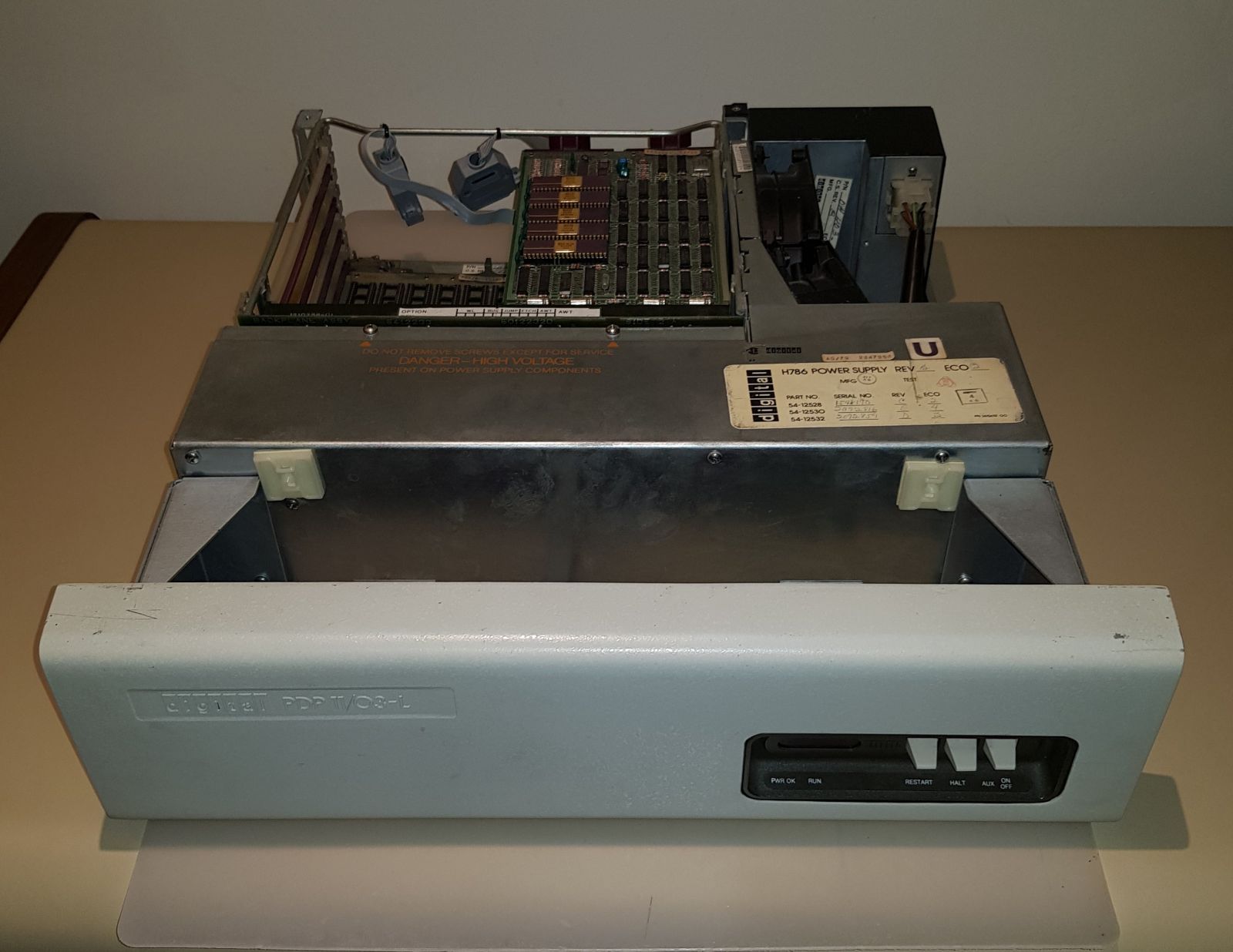 DEC  PDP-11/03L with 64Kb memory.